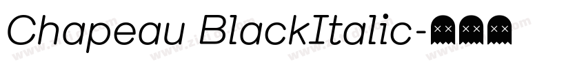 Chapeau BlackItalic字体转换